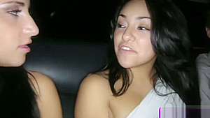 teen 18+ Katie bangs with the limousine driver