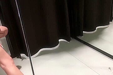 teen 18+ Public Masturbation In Dressing Room