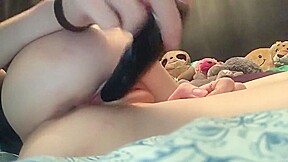 teen 18+ creams all over her favourite toy