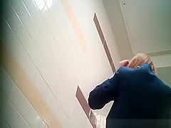 teen 18+ pissing in public toilet