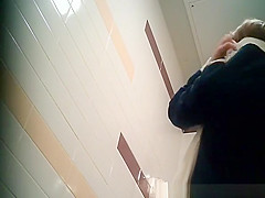 teen 18+ pissing in public toilet