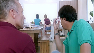 teen 18+ swapped by stepdad and fucked