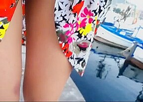 upskirt in Italy