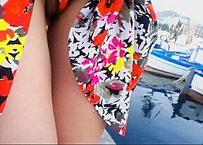 upskirt in Italy