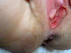 wife spreading wide and getting cock up her ass